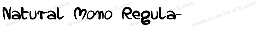 Natural Mono Regula字体转换